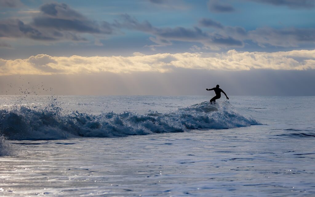 man, sea, surfer